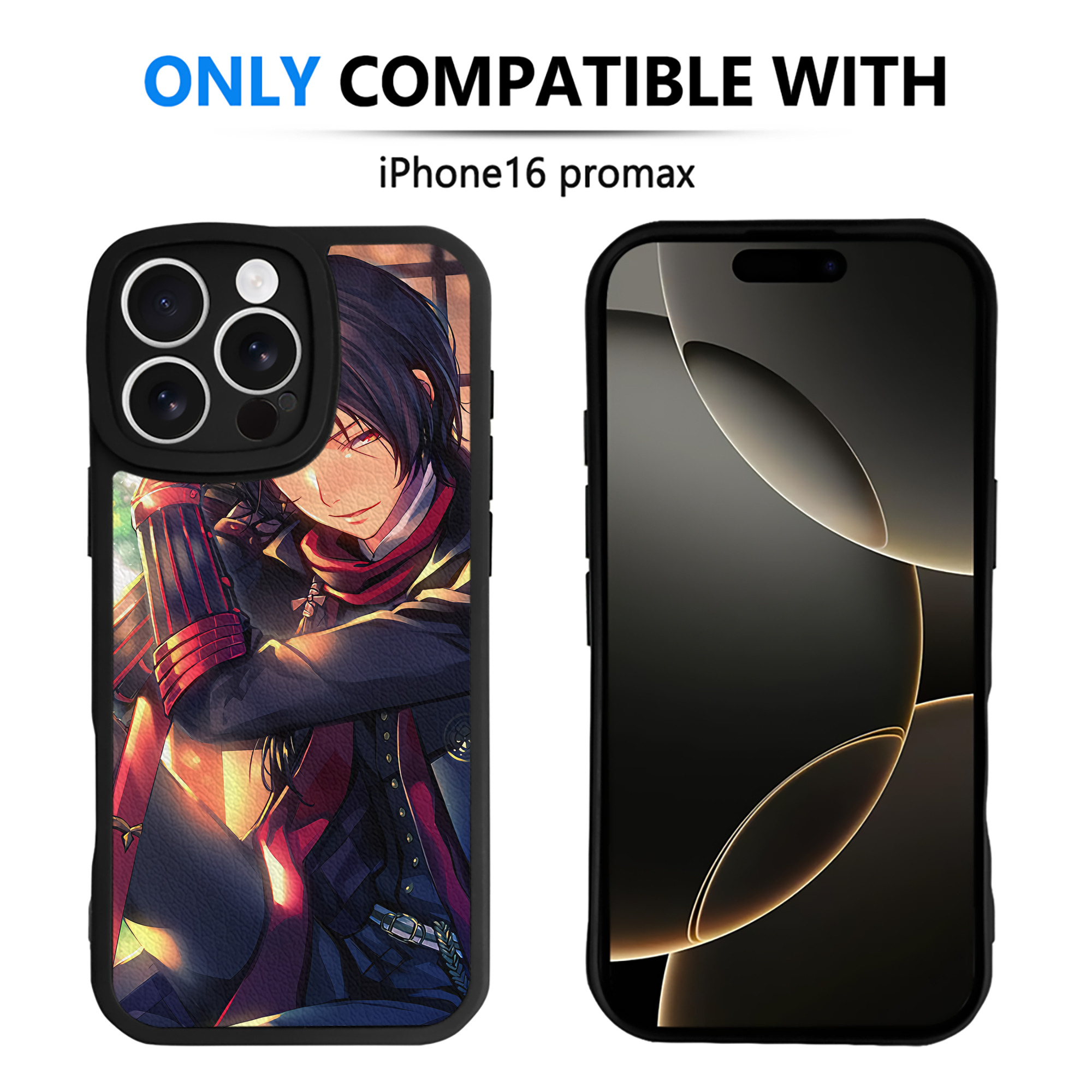 （画像用） 刀剣乱舞 Touken Ranbu 【iPhone 16シリーズ対応】シリコンスマホケース（レザー調） 材質：シリコン